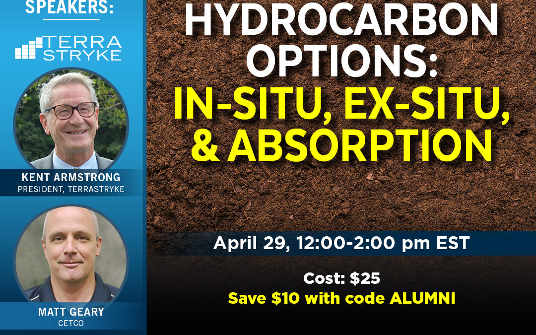 Upcoming Webinar: Hydrocarbon Options – InSitu, ExSitu & Absorption